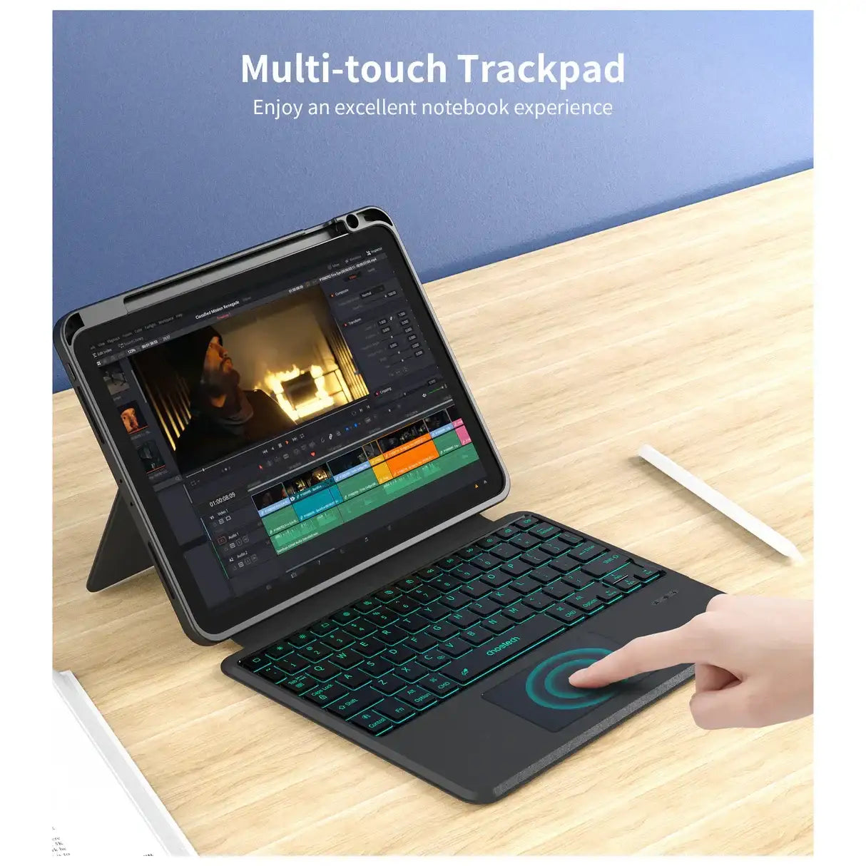 Choetech Magic Keyboard For iPad 13 inch M4 - Arabic&English - GulfStore.com