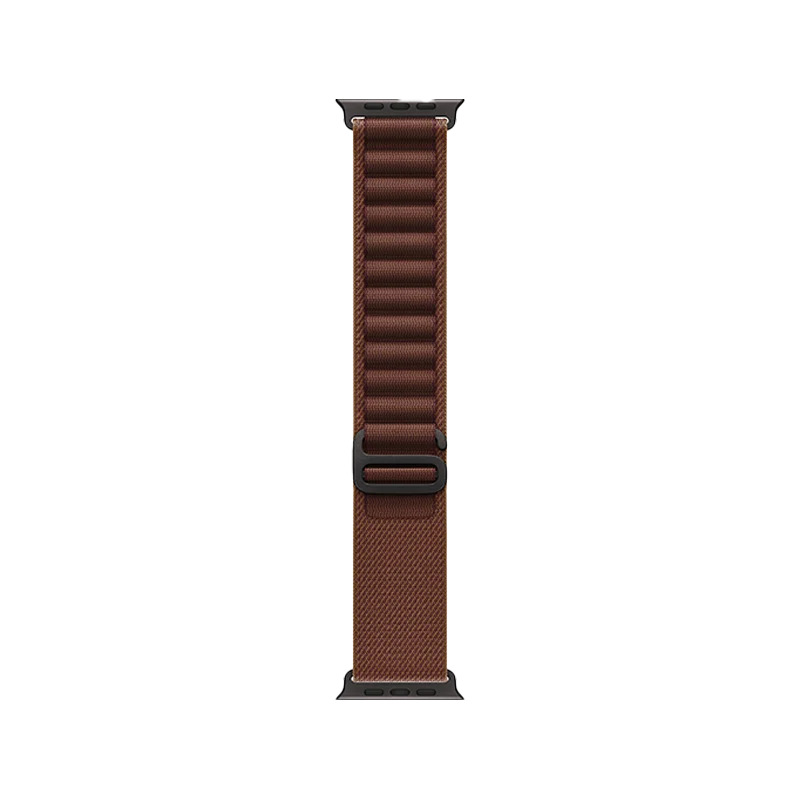 Apple Watch Ultra 4 GPS + Cellular, 49mm Black Titanium Case with Burgundy Alpine Loop - Medium