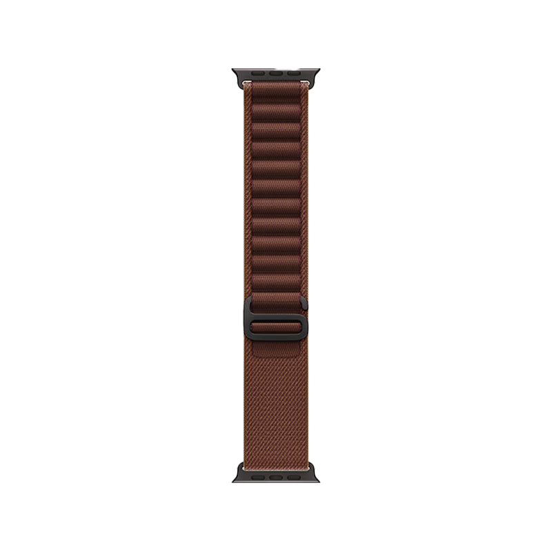 Apple Watch Ultra 4 GPS + Cellular, 49mm Black Titanium Case with Burgundy Alpine Loop - Large