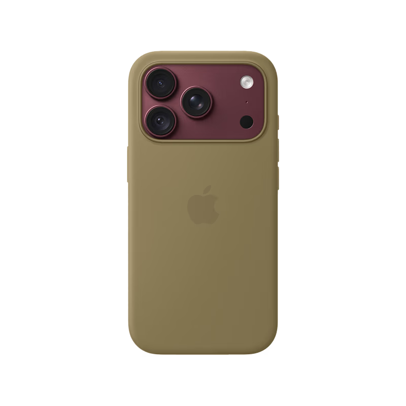Apple iPhone 18 Pro Max Silicone Case with MagSafe - Olive - GulfStore.com