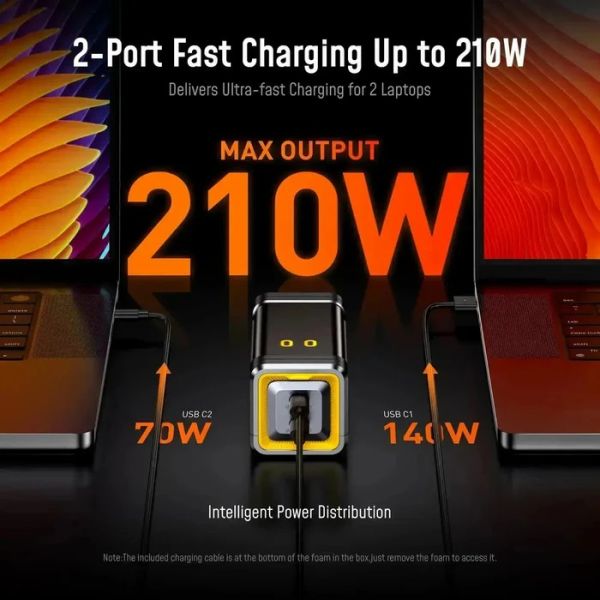 AOHI STARSHIP PRO PD 3.1 210W 10000mAh Power Bank - Gray