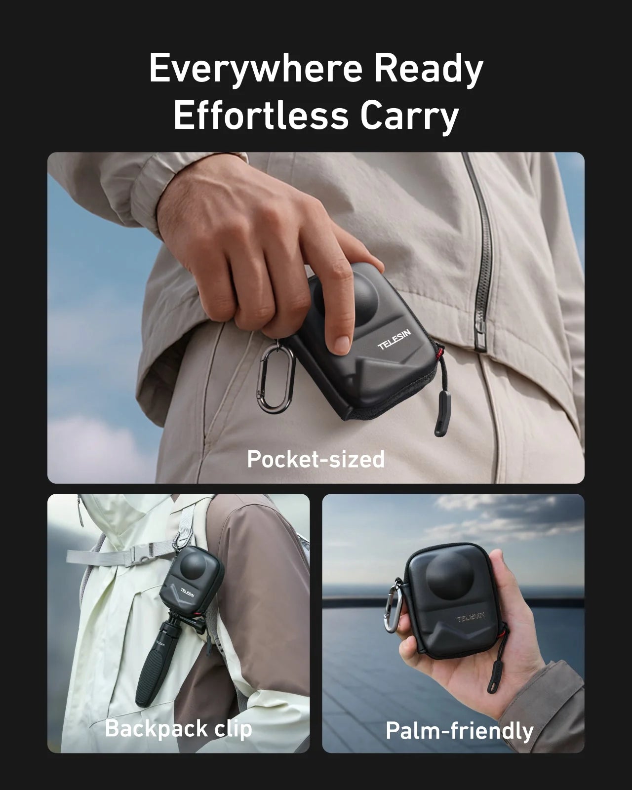 Telesin Protective bag for DJI OSMO 360--Bottom opening type