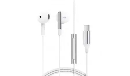 AceFast | 17299 | L3 | Usb C Earphones | White - GulfStore.com