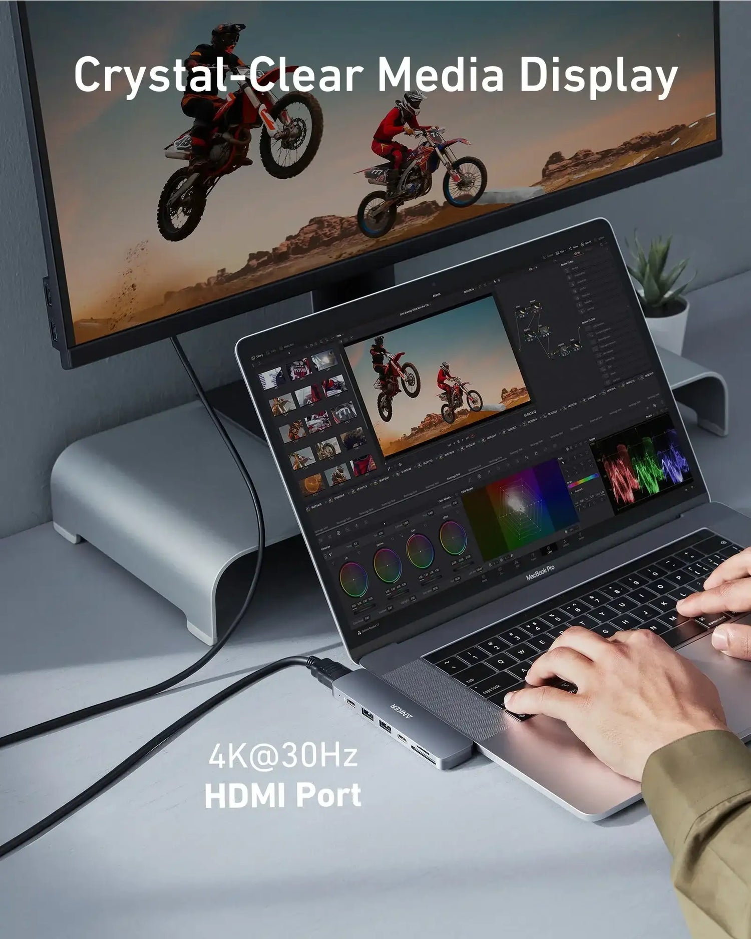 A8354HA1 Anker 547 USB-C Hub (7-in-2, for MacBook) -Silver - GulfStore.com