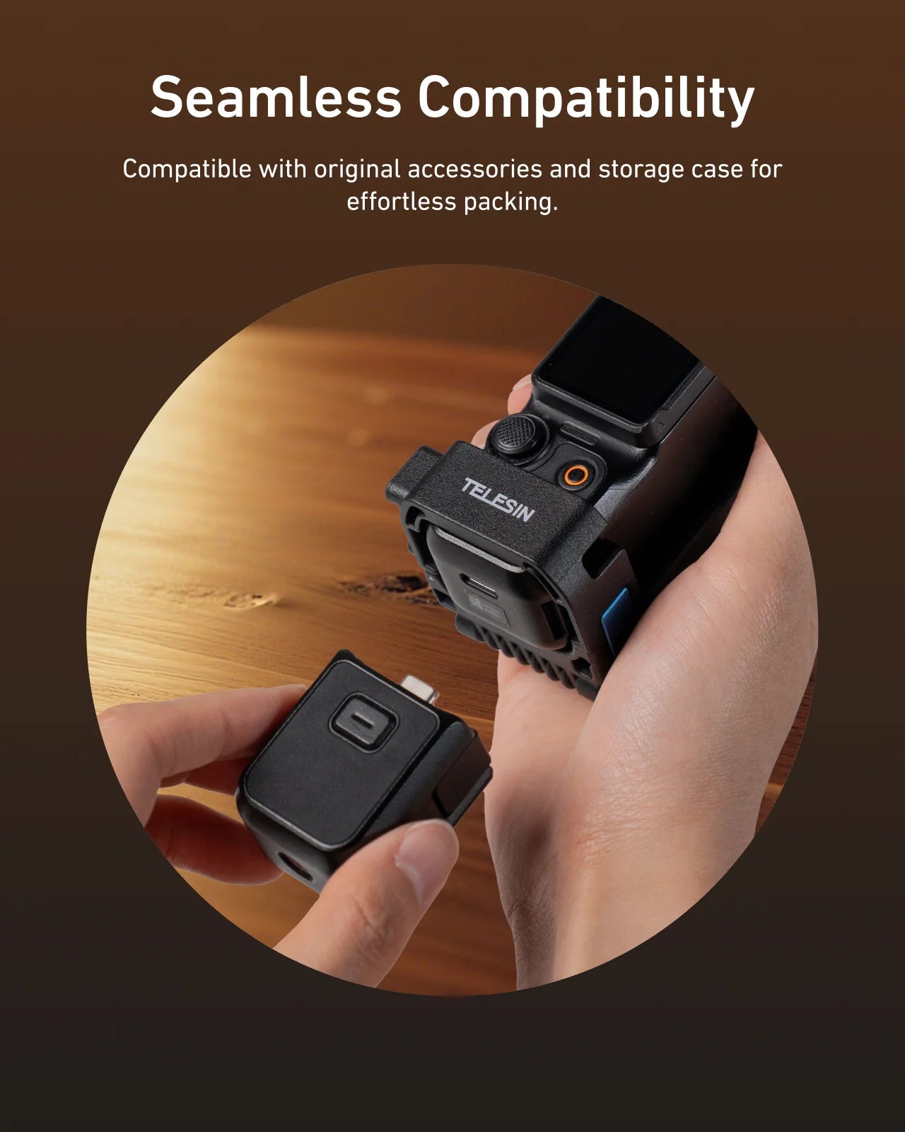 Telesin Magnetic Mount Stand for Pocket 3/4