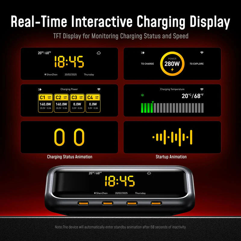 AOHI The Future AI PD3.2 280W 6-Port Desktop Charging Station