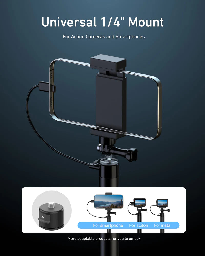 Telesin Power Selfie Stick 5000mAh, 1M - GulfStore.com