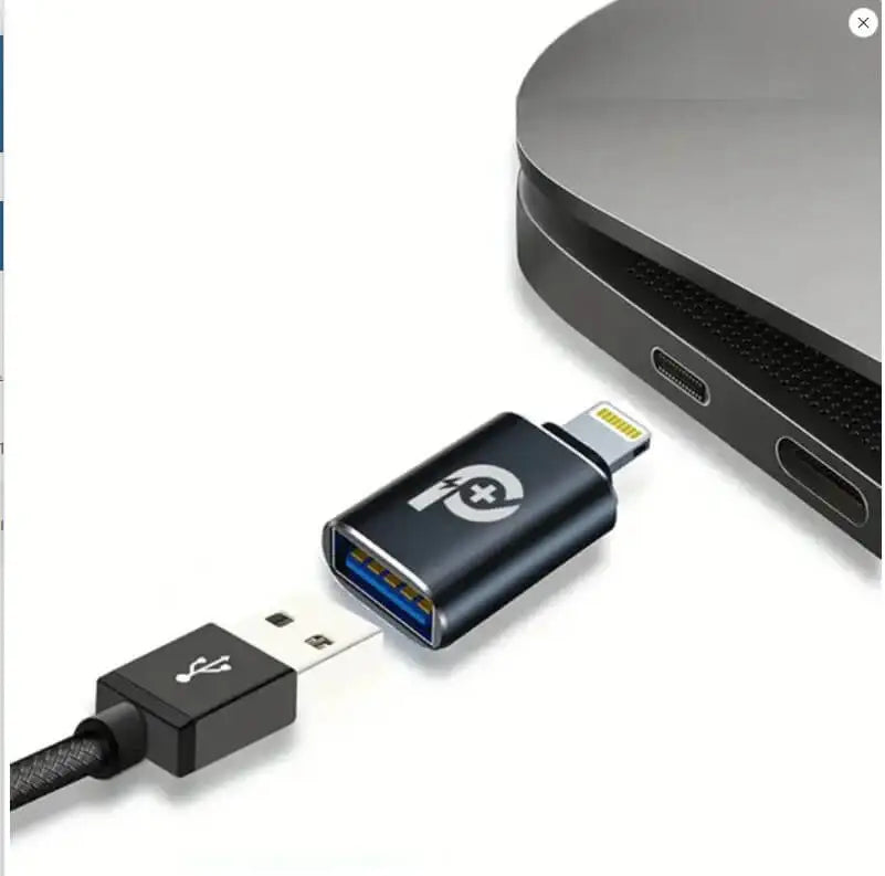 PR-OTGL2USA-BK | PowerO+ OTG USB-A to Lightning with 480Mbps Data Transmission | Black - GulfStore.com
