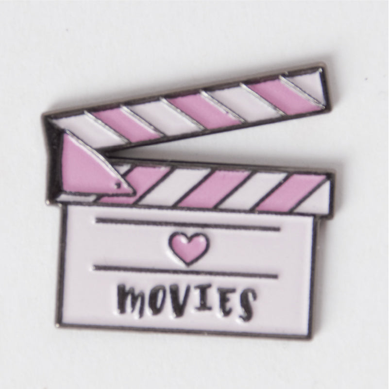 Pink Movies Badge Sticker