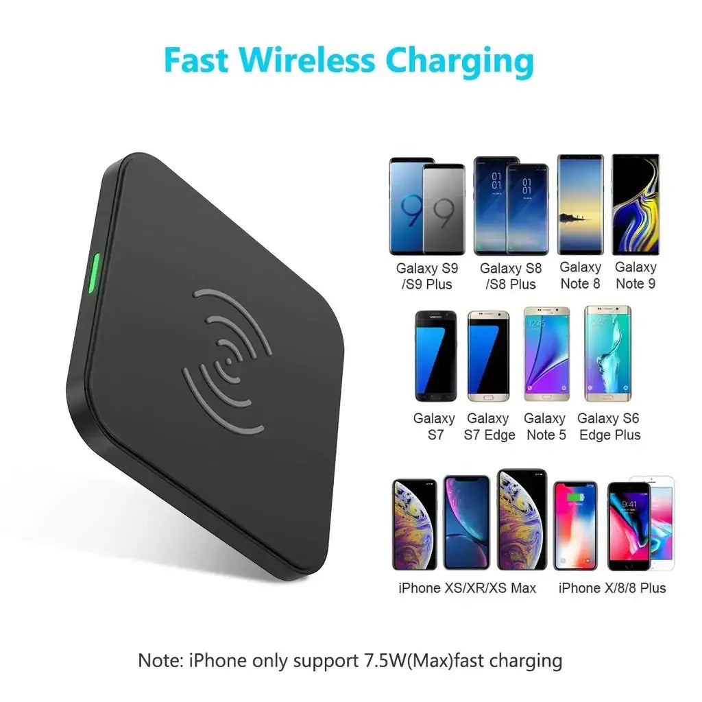 Choetech T511S QI CERTIFIED 10W FAST WIRELESS CHARGER PAD - T511-S - GulfStore.com
