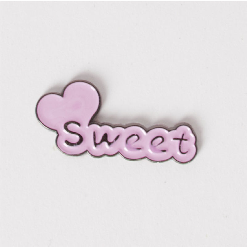 Pink Sweet With Heart Sign Sticker