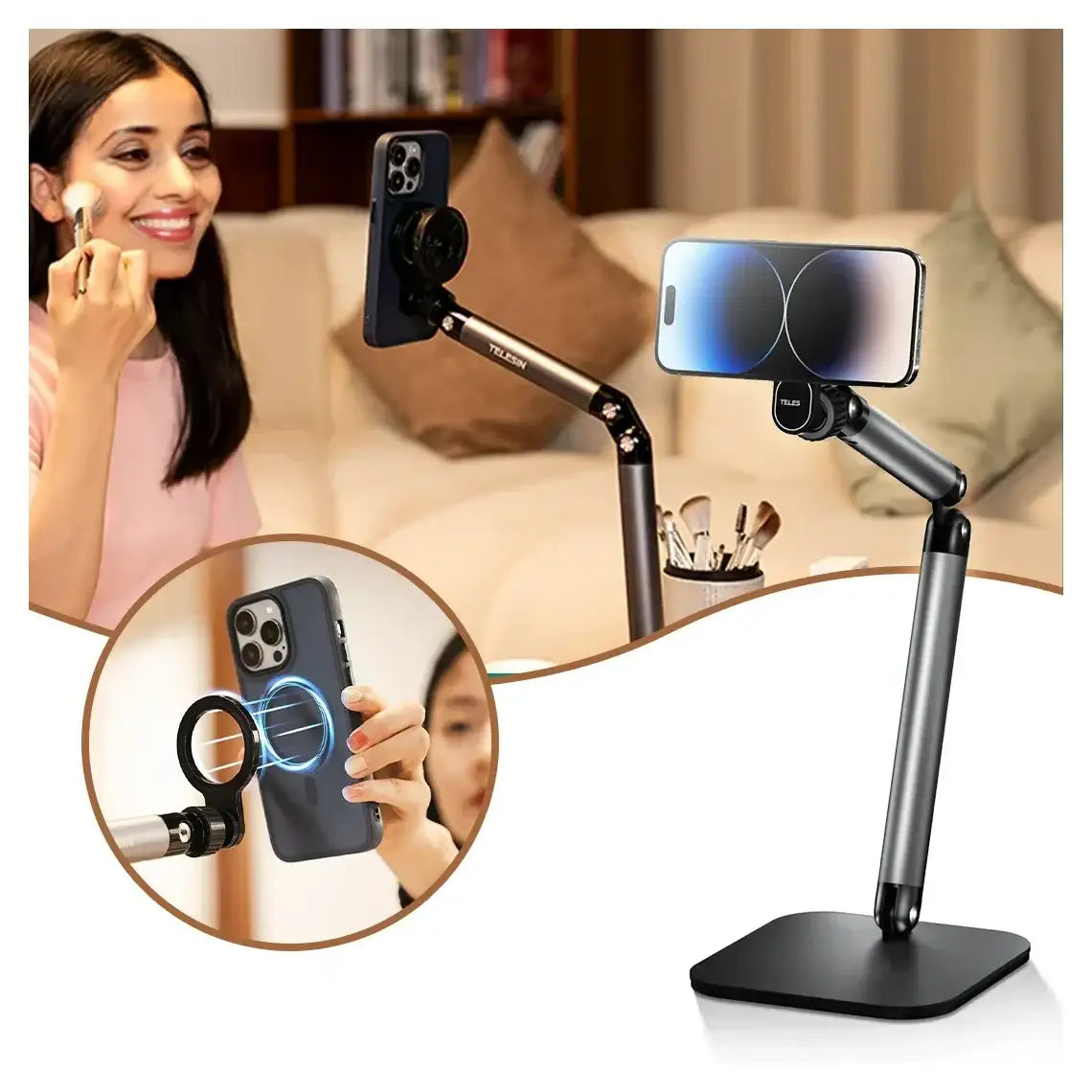Telesin magnetic phone stand - p3-ds-01 - GulfStore.com
