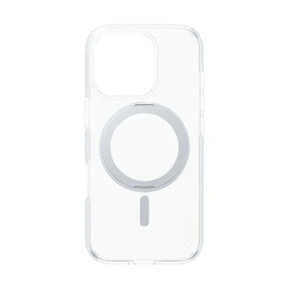 CARE™ by PanzerGlass® Case Transparent w. Silver Kickstand & MagSafe iPhone 16 Pro