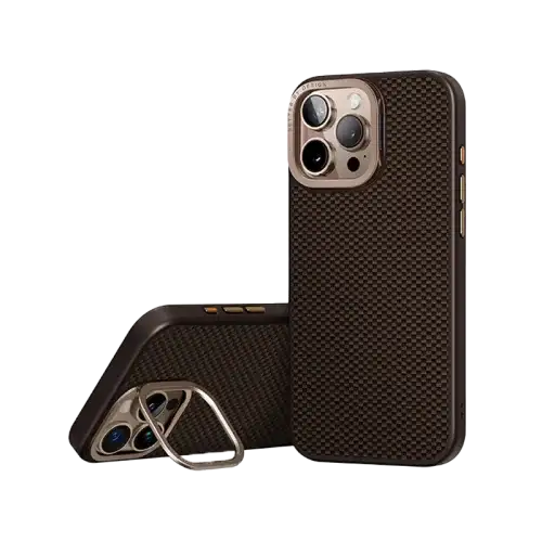 UNIQ HYBRID IPHONE 16 PRO MAX MAGCLICK KEVA MAX WITH CAMERA STAND - UMBER (BROWN) - GulfStore.com