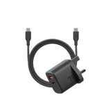 BAZIC GOPORT VELOX BUNDLE- 1C1A CHARGER 35W(UK) WITH WEAVE CABLE - TRUFFLE - GulfStore.com