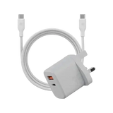 BAZIC GOPORT VELOX BUNDLE- 1C1A CHARGER 35W(UK) WITH WEAVE CABLE - VANILLA - GulfStore.com