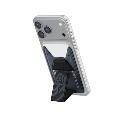 SK-KADO-AEGISBLU | SKINARMA MAGNETIC CARDHOLDER WITH GRIP-STAND KADO | Synthetic Leather | NAVY - GulfStore.com