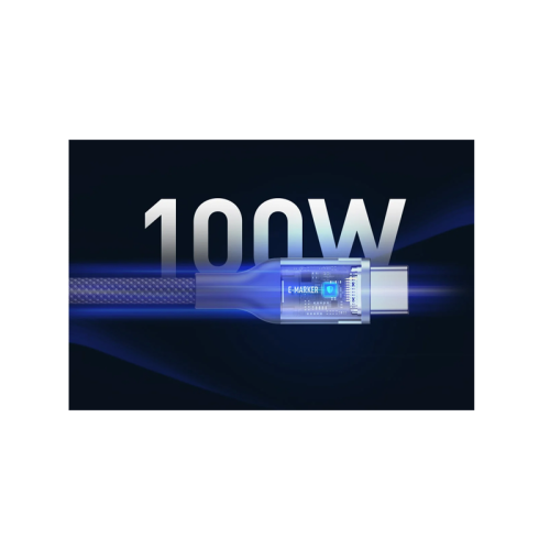CBL-HX60-BLU150 | ENERGEA Helix 60 | USB-CMagnetic Cable 480Mbps | 60W | 1.5M | Blue