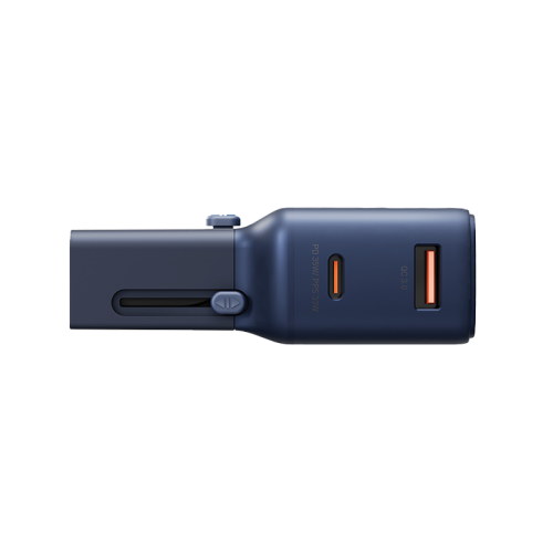 TGA-35-BLU | ENERGEA Travelgo 1-Port USB-C & 1-Port USB-A 35W Travel Adapter | Blue - GulfStore.com