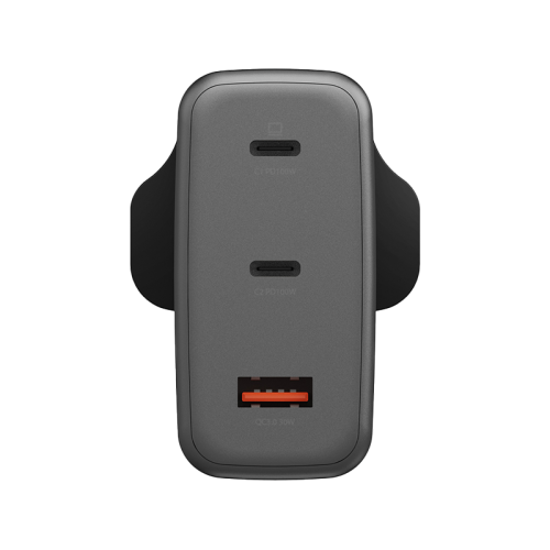 CHR-AC24-GAN100UK | ENERGEA Ampcharge Gan100 | 2C1A PD/PPS/SCP/QC 3.0/QC/FCP/ Wall Charger | 100W | UK | Gunmetal - GulfStore.com