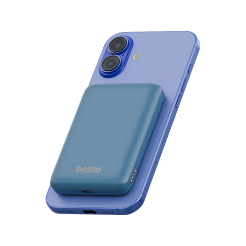 GPW-SNAP5K-BLU | بازك غو باور سناب 5K | باور بانك لاسلكي 3 في 1 سعة 5000 مللي أمبير في الساعة مع شاحن ساعة أبل | بابل جم