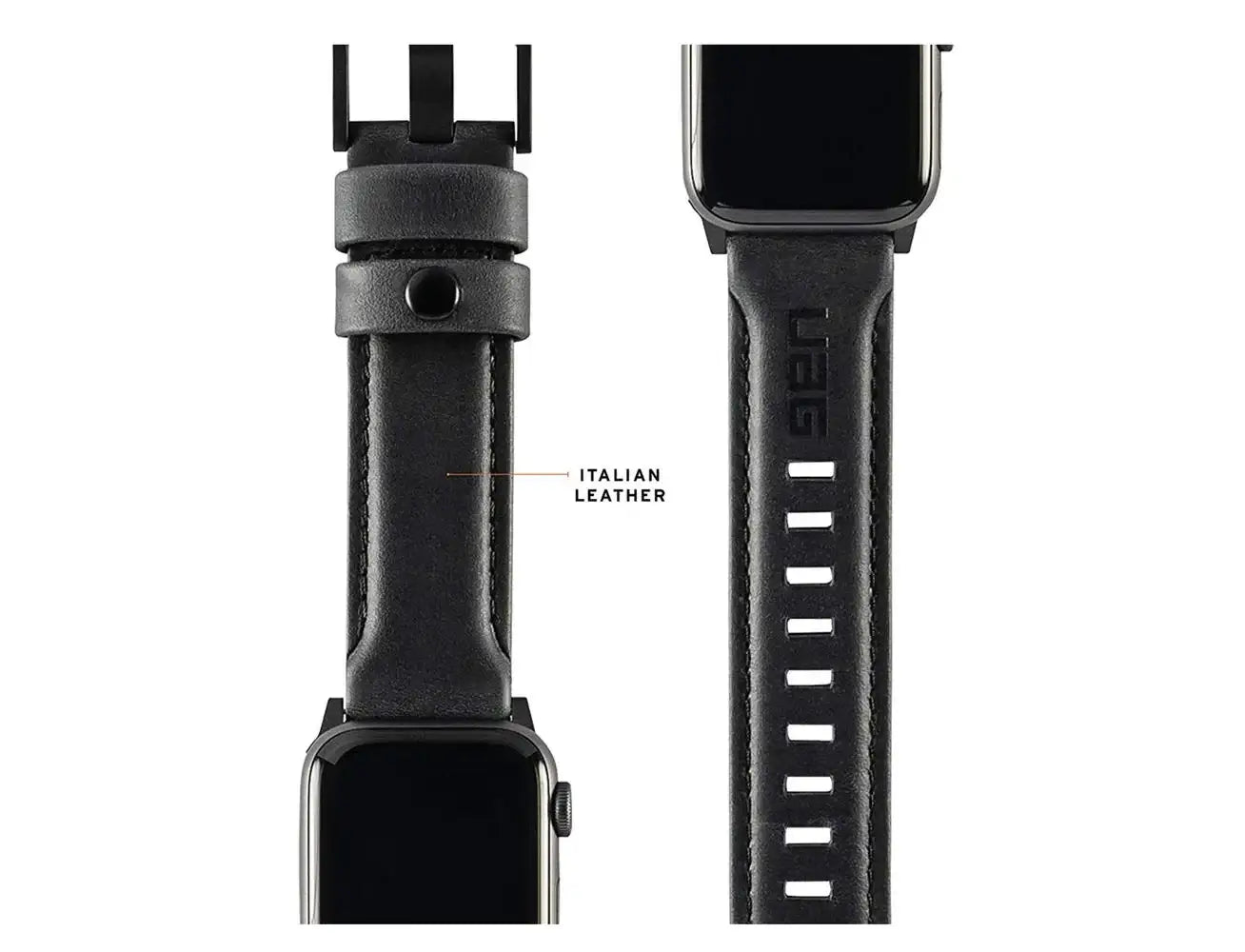 UAG Active Straps Leather Band for Apple Watch 42/44mm - Black - GulfStore.com