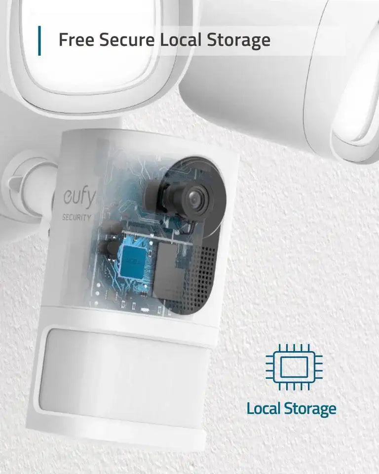 Eufy 1080P FloodLight Security Camera T84203W2 - White - GulfStore.com