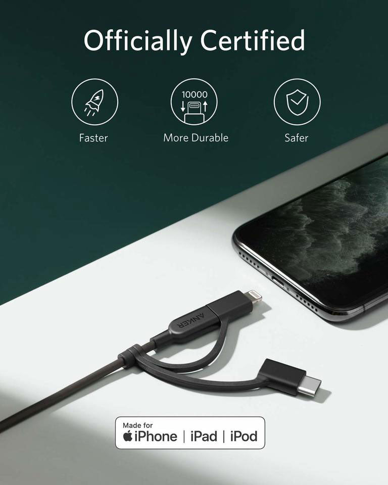 Anker PowerLine 3-in-1 Cable 