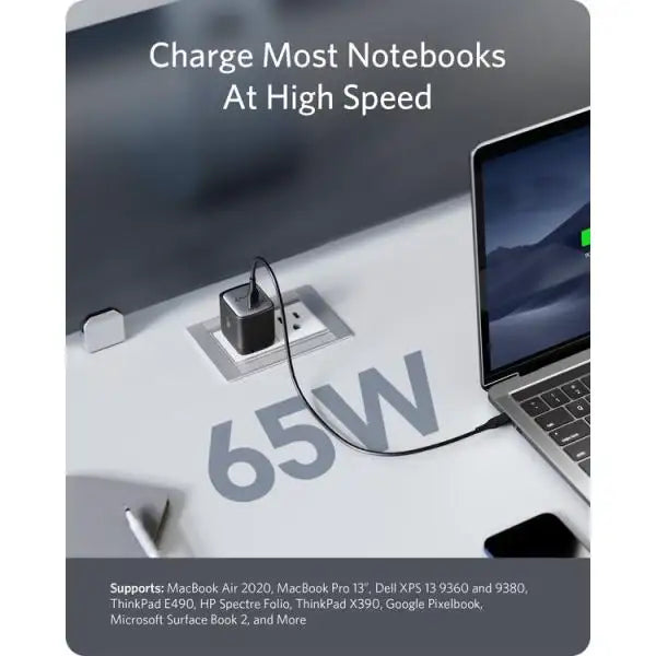 Anker Charger (Nano II 65W) - Black - GulfStore.com