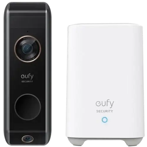 Eufy Video Doorbell Dual Camera 2K with HomeBase E8213G11 - Black - GulfStore.com
