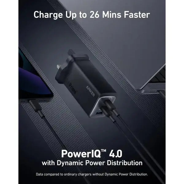 Anker 737 Charger (GaNPrime 120W) -Black - GulfStore.com