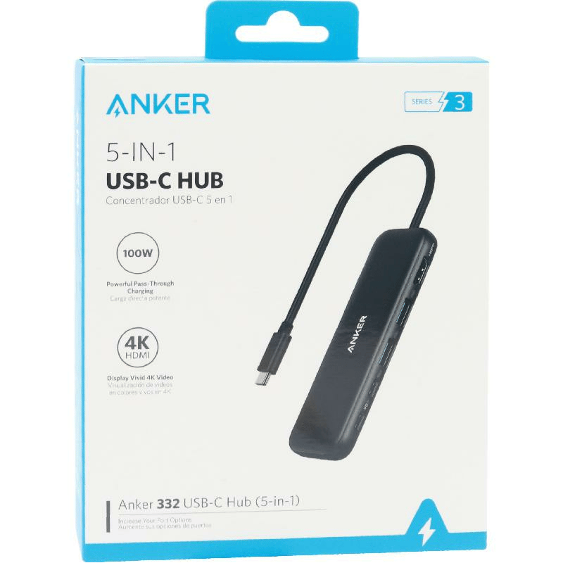 Anker 332 USB-C Hub (5-in-1) -Black