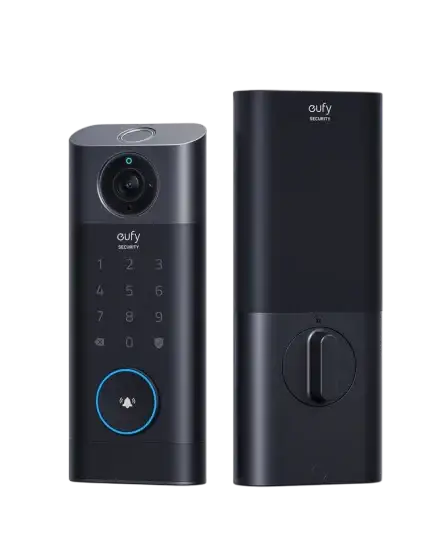 Eufy Video Smart Lock FingerPrint & Wi-Fi E8530KY1 - Black - GulfStore.com
