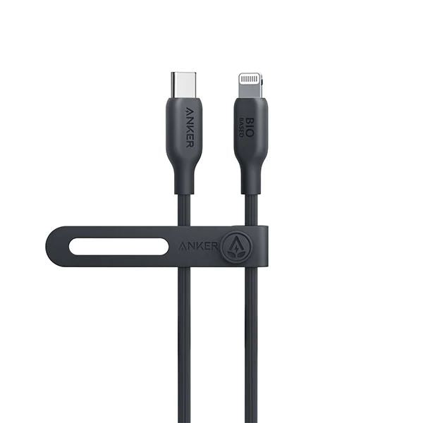 Anker 542 USB-C to Lightning Cable (Bio-Based) (0.9m/3ft) A80B1H11 - Black