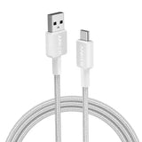A81H5H21 | كابل أنكر 322 USB-A إلى USB-C مضفر | 0.9 متر/ 3 أقدام | أبيض