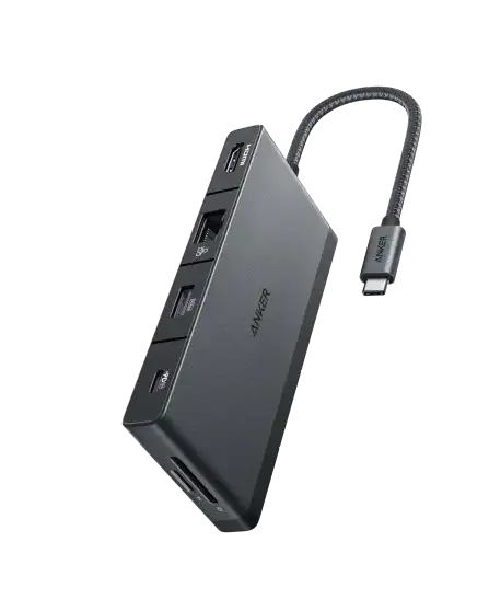A8373 Anker 552 USB-C Hub (9-in-1, 4K HDMI) -Black - GulfStore.com