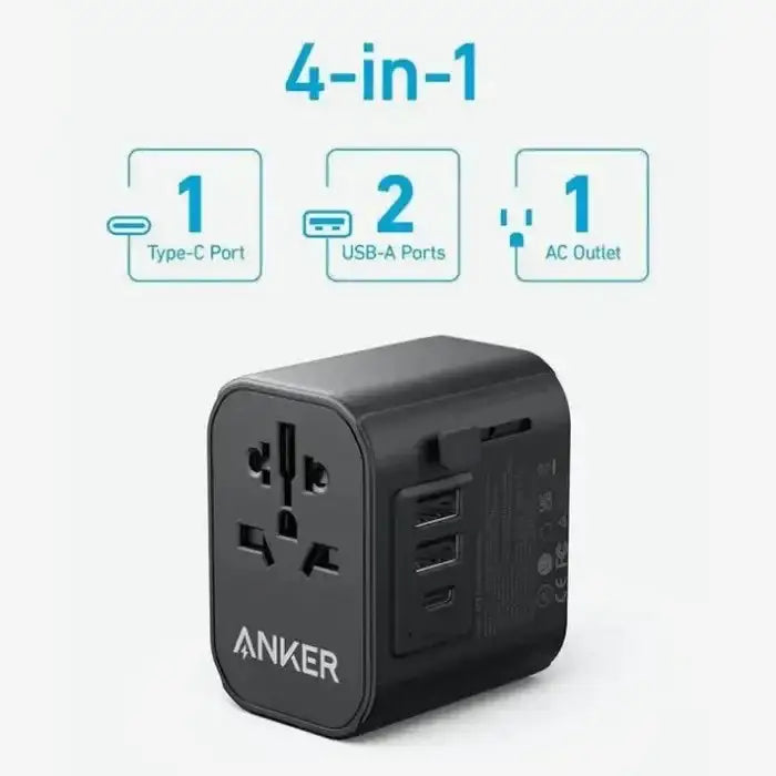 A9212K11 Anker 312 OUTLET EXTENDER 30W WITH 3 USB PORTS - BLACK - GulfStore.com