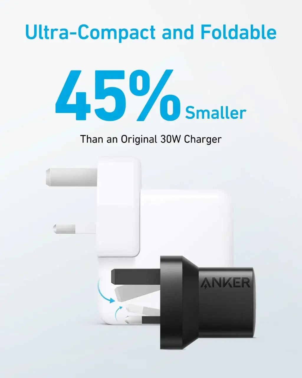 Anker 323 Charger (33W) A2331K11 - Black - GulfStore.com