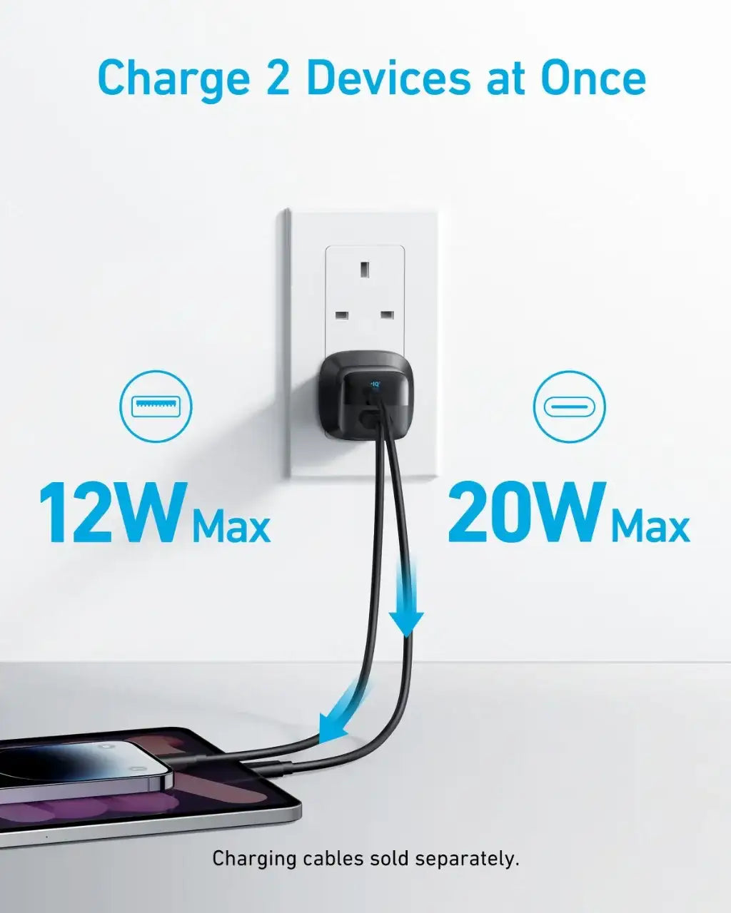 Anker 323 Charger (33W) A2331K11 - Black - GulfStore.com
