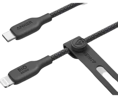 Anker 542 USB-C to Lightning Cable (Bio-Nylon) (1.8m/6ft) - Black A80B6H11 - GulfStore.com