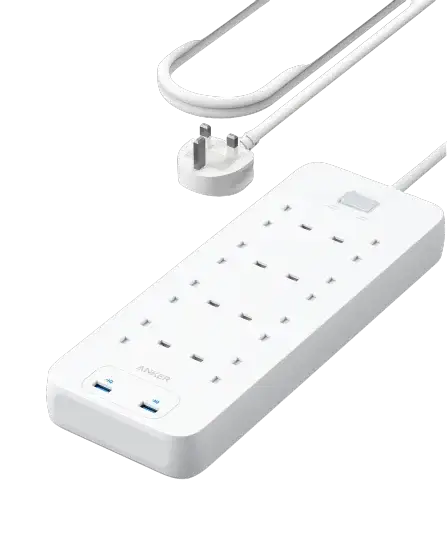 Anker 342 USB Power Strip 8 in 1 A9182K21 - White - GulfStore.com