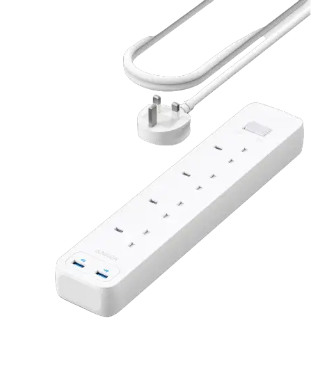 A9142K21 Anker 322 USB Power Strip 4 in 1 - White - GulfStore.com