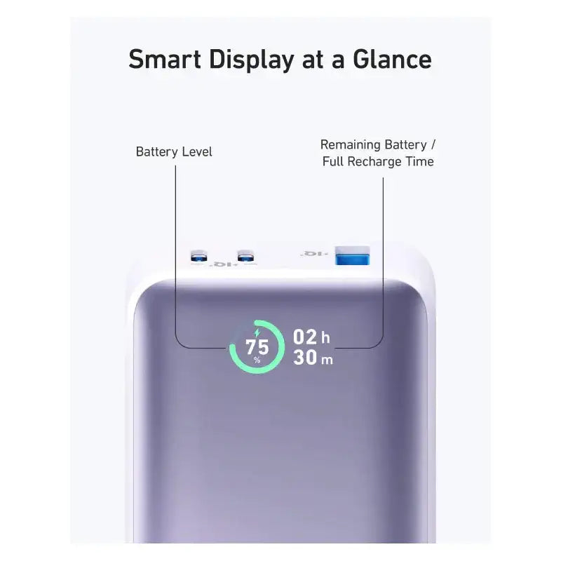 Anker 533 Power Bank (PowerCore 30W ) 10000 PD -Violet A1256HV1 - GulfStore.com