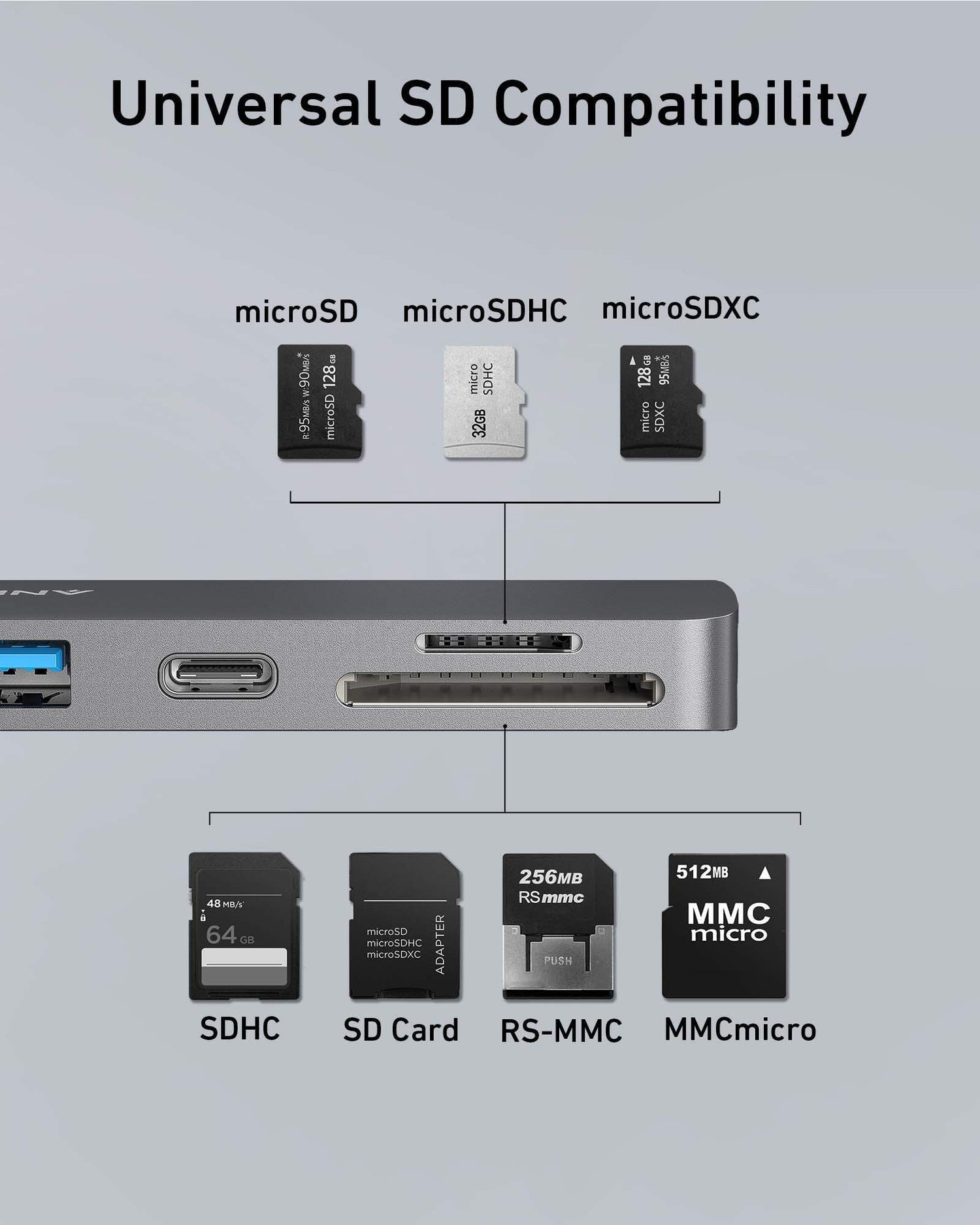 A8354HA1 Anker 547 USB-C Hub (7-in-2, for MacBook) -Silver - GulfStore.com
