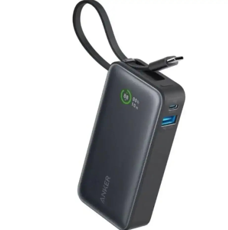 Anker Nano Power Bank (30W, Built-In USB-C Cable) 10000 PD -Black A1259H11 - GulfStore.com