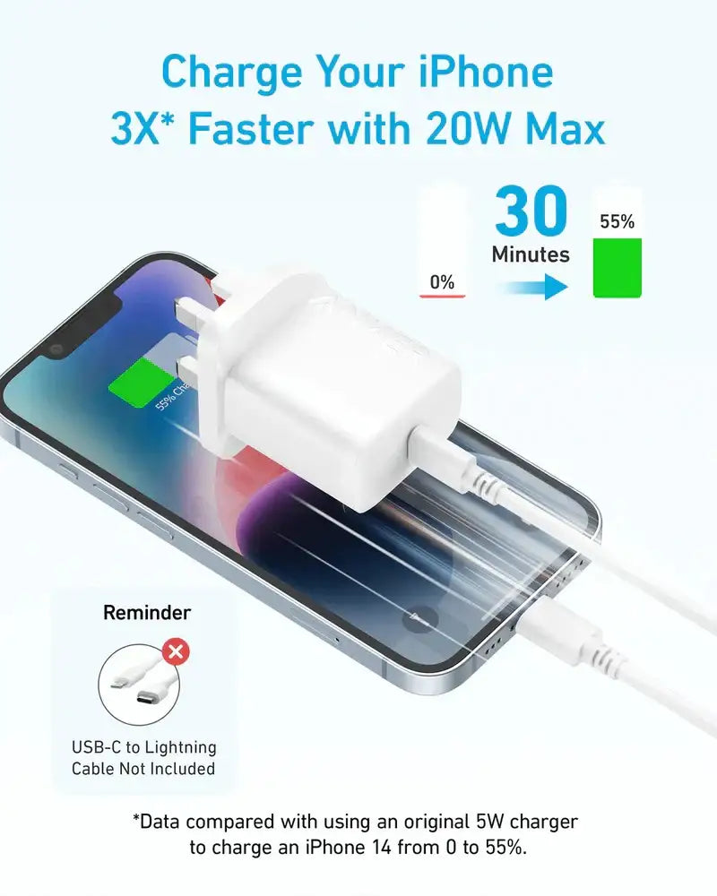 A2347K21 Anker 312 Charger 20W -White - GulfStore.com