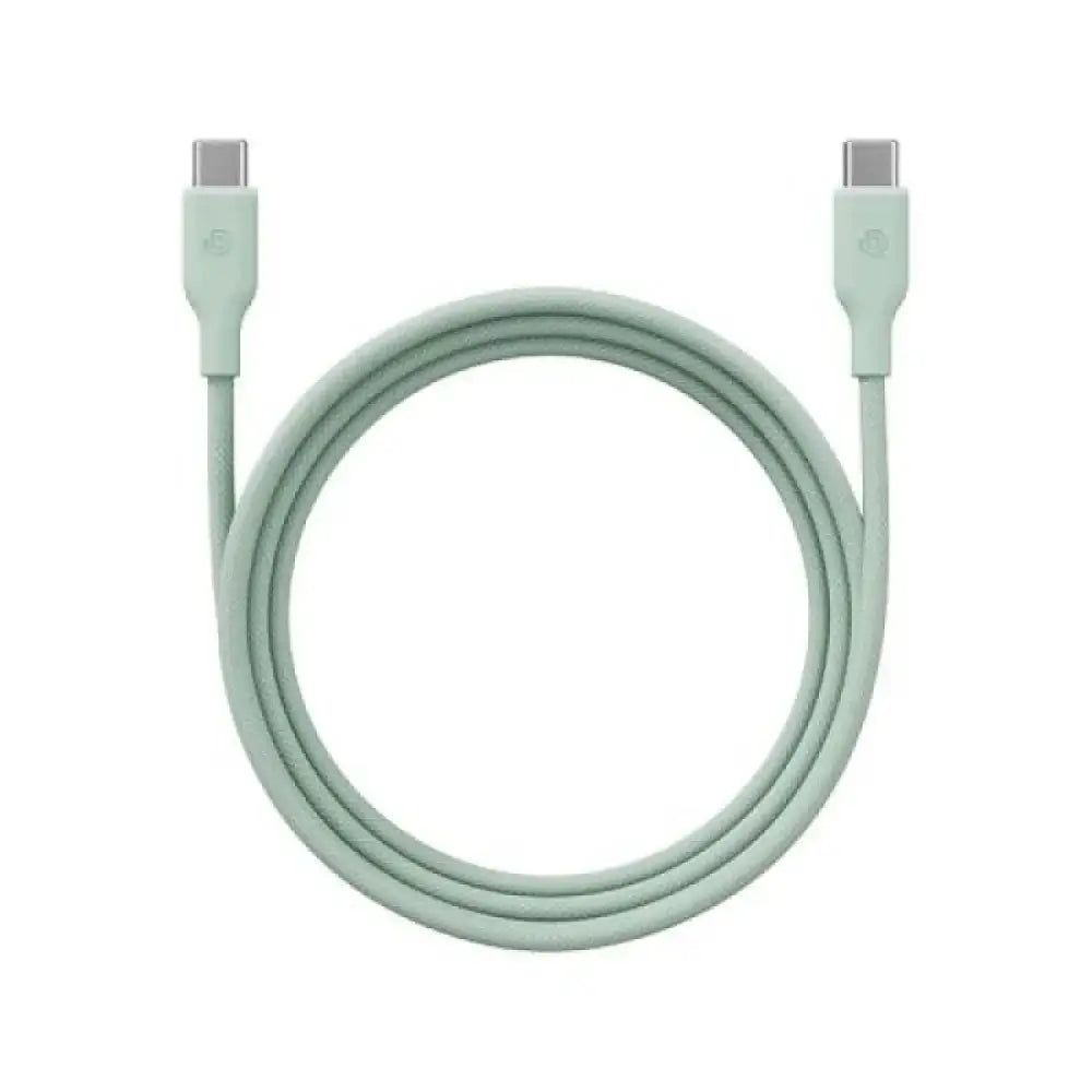 BAZIC GOCHARGE WEAVE C-C CABLE 480MBPS - 60W 1.5M - GREEN - GulfStore.com