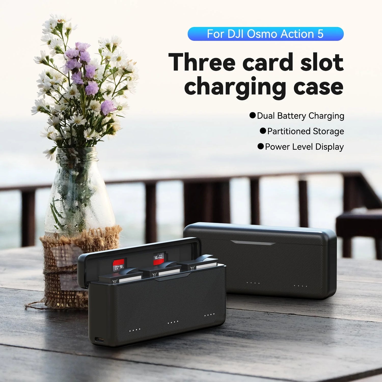 Telesin Battery Charger for DJI Osmo Action 5pro