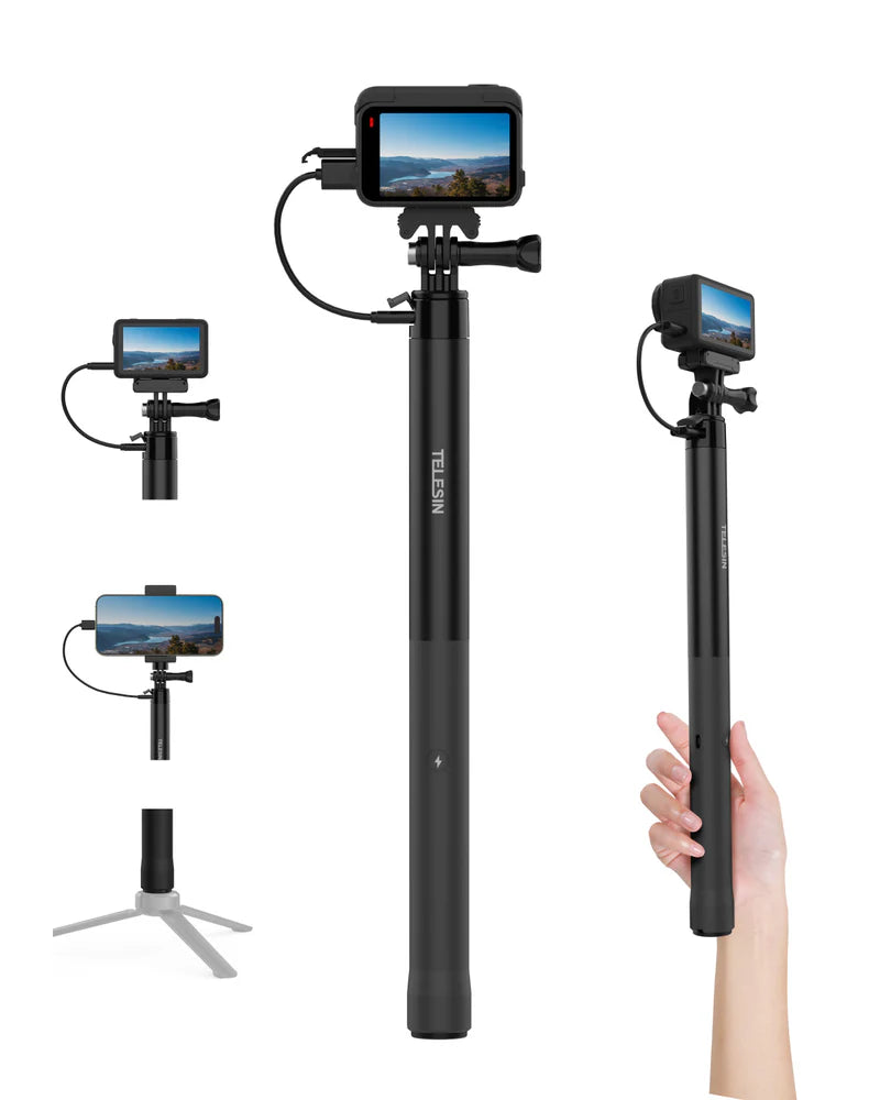 Telesin Power Selfie Stick 5000mAh, 1M - GulfStore.com