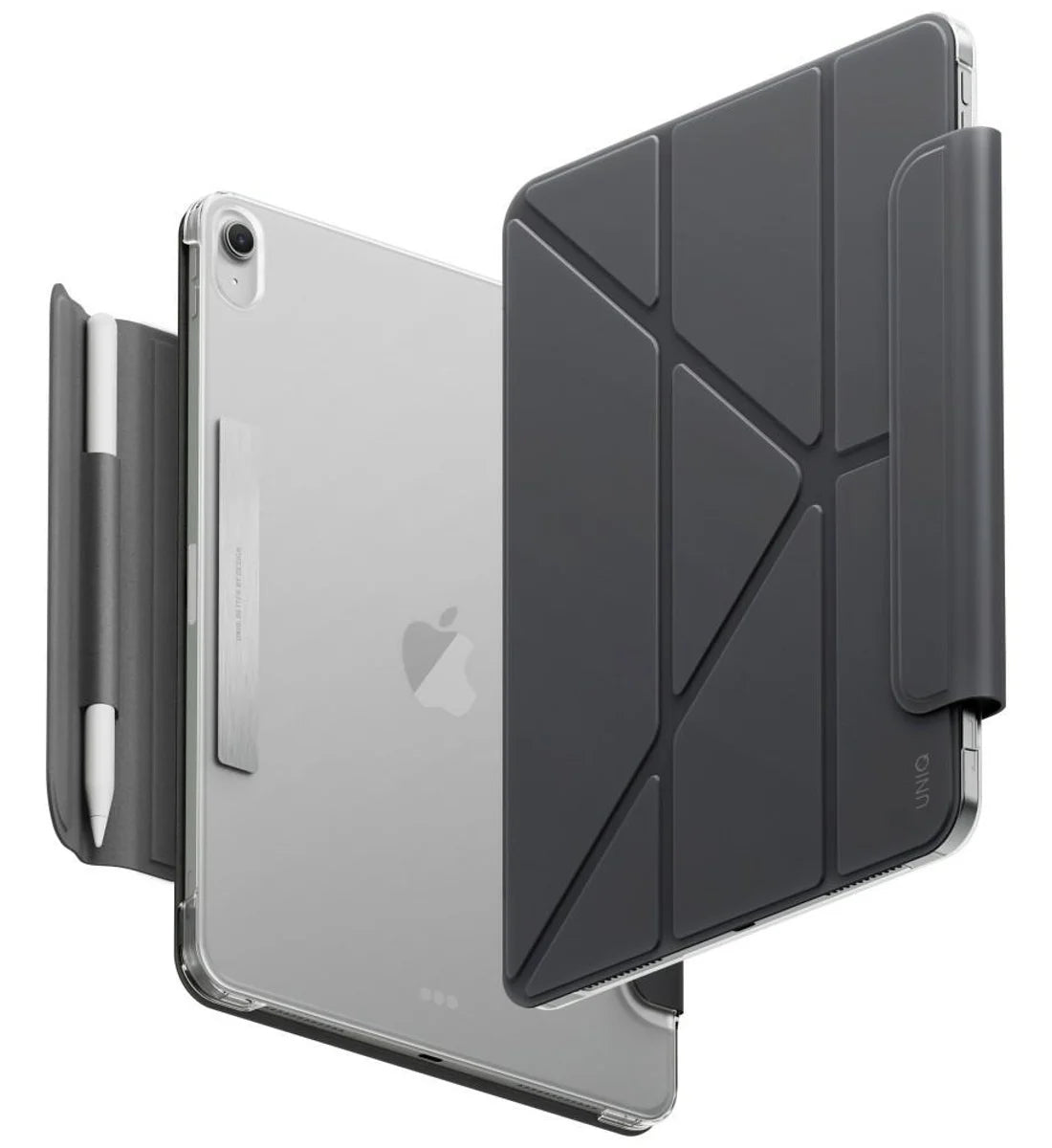 Uniq Camden Lite Case With Detachable Pencil Sleeve for iPad Air 11" M4 - Charcoal Grey